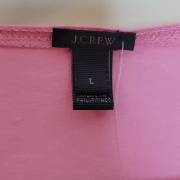 J.Crew Women's Deep Blossom Pink Ruffle-Front Wrap Bodysuit One-Piece Large - Picture 4 of 5